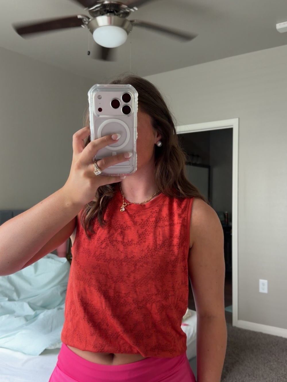 Lululemon Women's orange Sleeveless Performance Tank Top